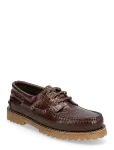 Garment Project - Ollie Boat Shoe - Brown Croco Leath - Purjekingad - 42
