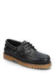 Garment Project - Ollie Boat Shoe - Black/Gum Leather - Purjekingad - 42