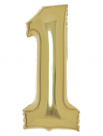 IPK - Number Foil 1 White Gold 86 Cm - Laste s&uuml;nnip&auml;ev - 0