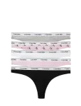 Calvin Klein - Thong 5 Pk - Stringid - XS
