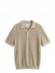 Gant - Micro Textured Cotton Ss Polo - L&uuml;hikeste varrukatega kootud polos&auml;rgid - XXXL