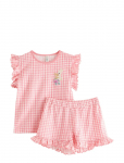 Lindex - Pyjama Set In Gingham - Pidžaamakomplektid - 122/128