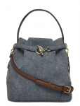Lauren Ralph Lauren - Washed Denim Medium Blaike Bucket Bag - Paunkotid - ONE SIZE