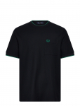 Fred Perry - Pocket Detail Pique T-Shirt - L&uuml;hikeste varrukatega - M