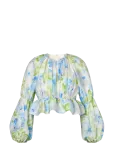 Malina - Elliana Ruffled Long Sleeve Blouse - Pikkade varrukatega - 36