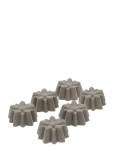 Blomsterbergs - Muffin Mould Flower 6 Pcs Latte Silicone - Koogikese- ja muffinivormid - 7X7X3.5CM x 7