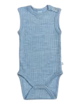 Smallstuff - Body Ns, Light Blue Melange Drop Needle, Merino Wool - Varrukateta bodid - 92