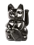 Donkey - Vinkende Kat - Maneki-Neko Mini - Shiny - Black - Figuurid ja skulptuurid - H9.8CM