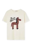 THE ANIMALS OBSERVATORY - Rooster Kid T-Shirt Red - L&uuml;hikeste varrukatega - 116