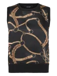 Lauren Ralph Lauren - Belting-Print Sleeveless Sweater - Varrukateta - M