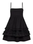 Ganni - Stretch Cotton Mini Strap Dress - L&uuml;hikesed kleidid - 40