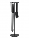 Blomus - 5 Pcs Fireplace Tool Set - 75,5 Cm, &Oslash; 22 Cm - Ashi - Black - Tuleasemed - L 22CM