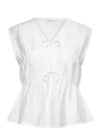 Bubbleroom - Viscose Tie Detail Blouse - Varrukateta - M