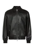 Calvin Klein Jeans - Ls Faux Leather Bomber Jacket - Nahk - XS