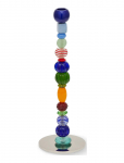 POLSPOTTEN - Candle Holder Beads Multi-Color S - K&uuml;&uuml;nlajalad - &Oslash;12X H34CM
