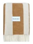 Maison Deux - Rough Stripe Blanket - Chocoloate Bordeaux - Tekid ja pleedid - 130X 200CM