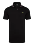 Lyle & Scott - Tipped Track Polo Shirt - L&uuml;hikeste varrukatega - S