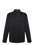 Belstaff - Outpost Shirt Cotton Herringbone Black - Vabaaja s&auml;rgid - M