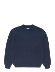 Edwin - Ellis Hibiki Sweater - Navy / Pink - &Uuml;mara kaelusega - XL