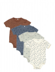 Pippi - Body Ss Ao-Printed (4-Pack) - L&uuml;hikeste varrukatega - 74