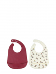 R&auml;tt Start - Lotta On Troublemaker Street, Bibs In Silicon, 2-Pack - Varrukateta pudip&otilde;lled - ONE SIZE