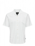 ONLY & SONS - Onscaiden Ss Solid Resort Linen Shirt - L&uuml;hikeste varrukatega - XXL