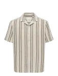 ONLY & SONS - Onstrev Life Reg Stripe Ss Shirt Noos - L&uuml;hikeste varrukatega - M