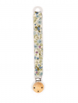 Smallstuff - Fabric Dummychain, Soft Blue/ Green Flower - Lutiketid - 22X 2X 0.5CM