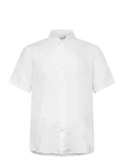 Timberland - Mill Brook Linen Short Sleeve Shirt White - L&uuml;hikeste varrukatega - L
