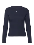 Tommy Jeans - Tjw Slim Essential Rib Ls - Pikkade varrukatega - XL