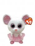 TY - Nina - White Ballerina Mouse Med - Pehmed loomad - 23 cm