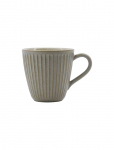 House Doctor - Mug, Hdpleat, Grey, Brown - Kohvitassid - 9X9X9CM