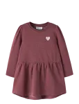 Name It - Nmfvima Ls Swe Dress Bru - Pikkade varrukatega vabaajakleidid - 98