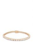 Marmara Sterling - Goldplated Tennis Bracelet - K&auml;eketid - ONE SIZE 17 cm