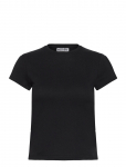 Weekday - Slim Short-Sleeved Cotton T-Shirt - L&uuml;hikeste varrukatega - XS