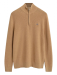 GANT - Cotton Merino Ribbed Half Zip - Poolpika lukuga džemprid - XXL