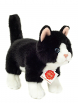 Teddy Hermann - Standing Cat Black-White 20 Cm - Pehmed loomad - 20 CM