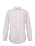 Polo Ralph Lauren - Custom Fit Striped Oxford Shirt - Vabaaja s&auml;rgid - L