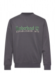 Timberland - Established 1973 Embroidered Logo Crew Neck Sweatshirt Blackened Pearl - Dressipluusid - L