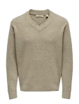 ONLY & SONS - Onsmove Rlx Brushed V-Neck Knit - V-kaelusega - XXL