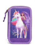 Unicorn Academy - Unicorn Academy, Fyldt Dobbelt Penalhus - Pinalid - ONE SIZE