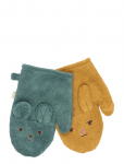 Fabelab - Bath Mitts - 2 Pack - Bear And Bunn - Lapid - ONE SIZE