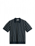 J. Lindeberg - Reymond Stripe Knit Polo - L&uuml;hikeste varrukatega - XXL