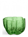 Kosta Boda - Crackle Ljuslykta M&ouml;rkgr&ouml;n 58Mm - Teek&uuml;&uuml;nlajalad - H5.8CM