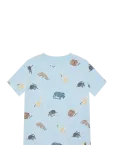 Minymo - T-Shirt Ss Aop - L&uuml;hikeste varrukatega - 128