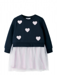 Name It - Nmfbianja Sweat Dress Bru - Pikkade varrukatega vabaajakleidid - 122