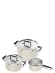 Zwilling - Grytset Pure 3 Delar + 2 Lock, Elfenbens Vit. - Kastrulikomplektid - ONE SIZE