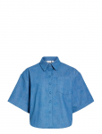 Vila - Viluna 3/4 Denim Shirt - Teksas&auml;rgid - 44