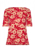 Lauren Ralph Lauren - Refined Str 1X1 Rib-Knt-T-Shirt - L&uuml;hikeste varrukatega - M