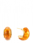 By Jolima - Brown Resin Hoop - R&otilde;ngad - ONE SIZE 1